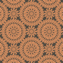 Pattern with crochet granny square wallpaper handmade decorative art design print