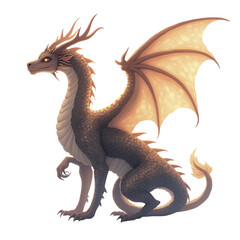 Fototapeta premium Fantasy Dragon Illustration For Game Or Book Graphics