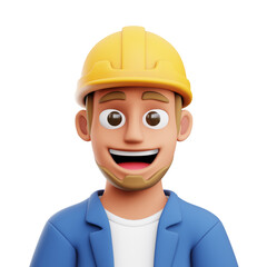 architect 3d cartoon character