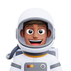 astronaut 3d cartoon character