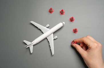 Restrictions on passenger flights. Closure of air borders. Air travel bans. Imposed restrictions,...