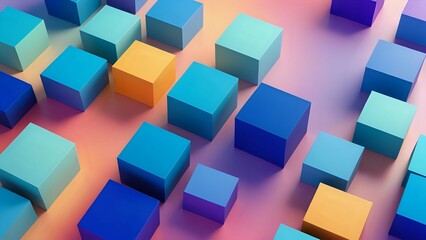 colorful cubes background