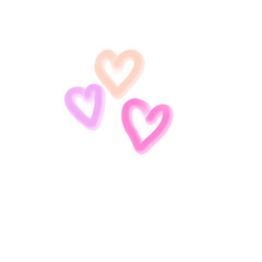 heart shaped pink paper