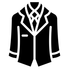 Naklejka premium black jacket vector icon