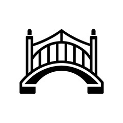 Bridge Stencil Icon for Visual Content