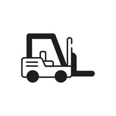 Forklift  Vector icon