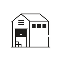 Warehouse  Vector icon