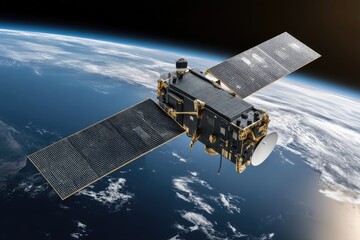 Satellite orbiting Earth