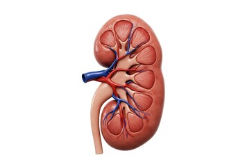 Human kidney anatomy structure diagram illustration renal system medical health organ study biology