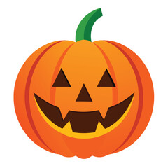 Halloween pumpkin, Jack O Lantern isolated on white background