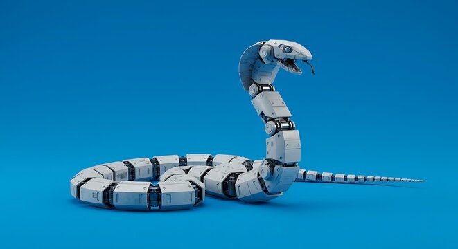 Robotic snake robot snake mechanical snake robot animal robotic animal cobra snake metal snake robot cobra