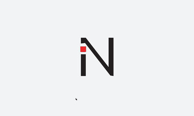 IN, NI , I , N , Abstract Letters Logo Monogram	