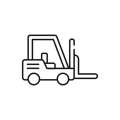 Forklift  Vector icon