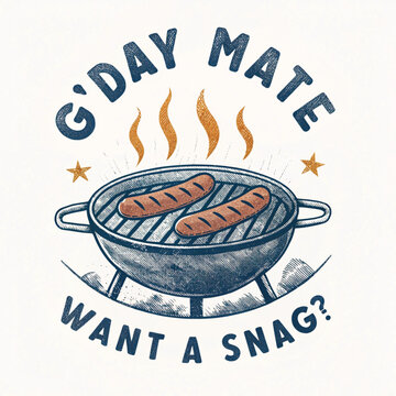G'day Mate Text Design for T-Shirts &ndash; Aussie Slang Vector Graphic