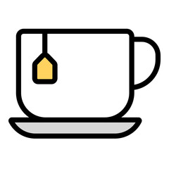 Cup of tea icon vector illustration.