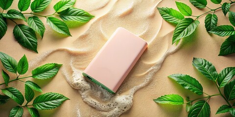 Portable Charger in Lush Greens, Soft Sands