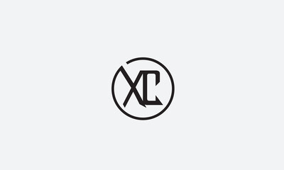 Obraz premium XC, CX , X , C, Abstract Letters Logo Monogram