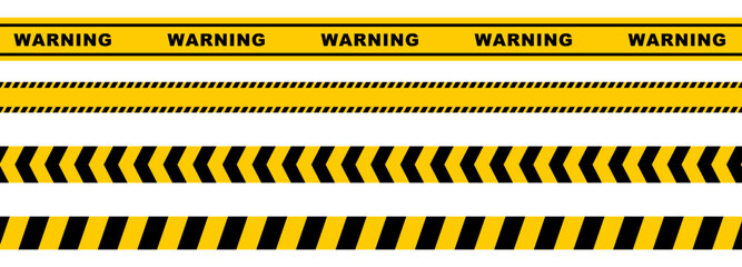 Caution Stripe Vector Illustration — Yellow and Black Diagonal Safety Lines. High-contrast hazard warning design for road signs, construction zones, and safety alerts. Ideal for danger zones, caution 