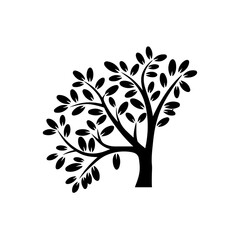 vector tree silhouette