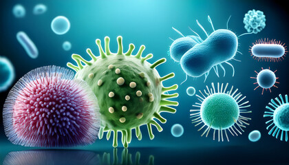 Obraz premium 003-063-251-The evolution of an antibiotic-resistant superbug. 62569