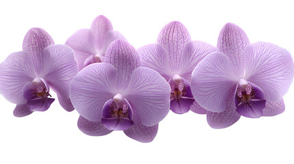 delicate purple orchid blossom, HD, isolated on white background