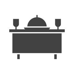 Dinner icon vector image. Suitable for mobile apps, web apps and print media.