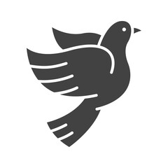 Dove icon vector image. Suitable for mobile apps, web apps and print media.