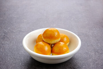 Nastar Cookies with pineapple jam inside. Familiar during the month of Ramadan and Idul Fitri. 
