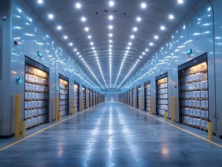 Fototapeta premium A high tech cold storage facility for efficient supply chain management