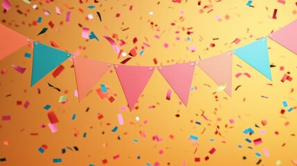 Celebration paper banner.