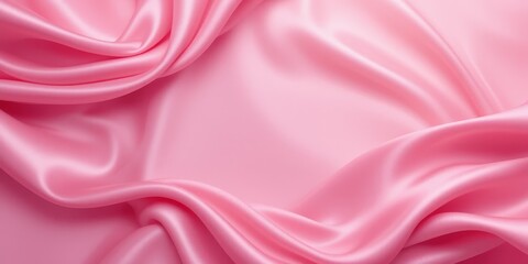 Obraz premium Draped Pink Silk Fabric Texture