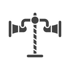 Obraz premium Megaphone icon vector image. Suitable for mobile apps, web apps and print media.