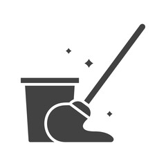 Mop icon vector image. Suitable for mobile apps, web apps and print media. © Nadeem