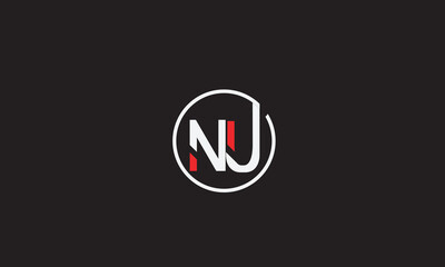 NU, UN , U , N , Abstract Letters Logo Monogram