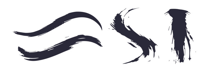 Hand-Painted Wave Texture with Brush Stroke Feel