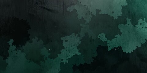 Abstract Watercolor Texture in Deep Teal and Black