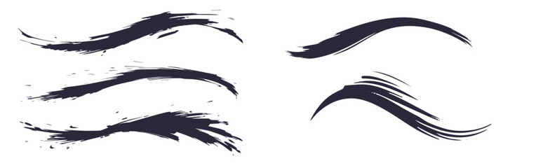 Fototapeta premium Hand-Painted Wave Texture with Brush Stroke Feel