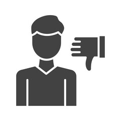 Person Dislike icon vector image. Suitable for mobile apps, web apps and print media.