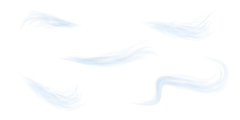 3D Wind Wave Transparent Airflow Effect for Freshness Cooling Cleaning and Motion Design