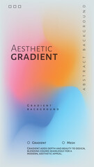 Aesthetic Gradient Effect with Abstract Gradient Background