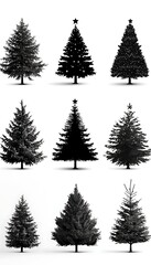 Christmas Tree Silhouettes (2)