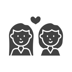 Sister icon vector image. Suitable for mobile apps, web apps and print media.