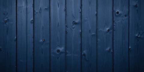 Obraz premium Deep Blue Wood Planks Texture