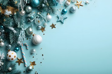 Festive decorations for the upcoming holiday. a collection of ornament adds a touch of seasonal elegance with style.