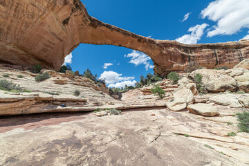 Owachomo Natural Bridge in Natural Bridges National Monument, Utah, USA