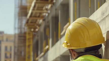 Construction Worker Taking a Break at a Construction Site