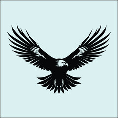 Obraz premium Eagle Silhouette, Bird 