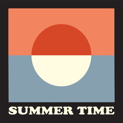 Abstract landscape geometric minimalist print, Banner and wallpaper