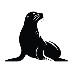 A Sea Lion vector set  with White background