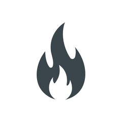 Gas flame vector icon